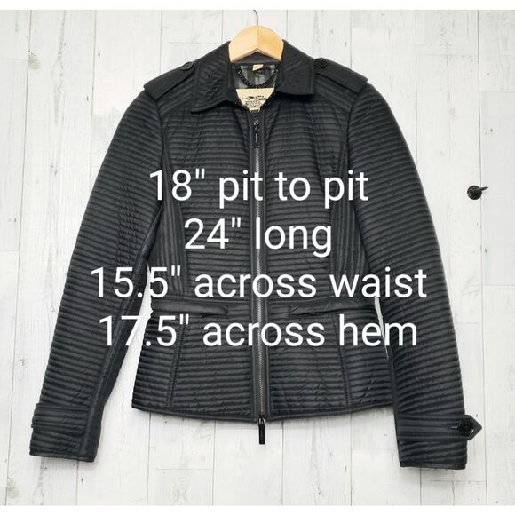AUTHENTIC Burberry Women's Quilted Nylon Jacket Sz. Sm READ - Picture 3 of 12